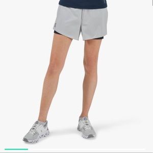 On Running Running Shorts in Glacier/Black, Size S